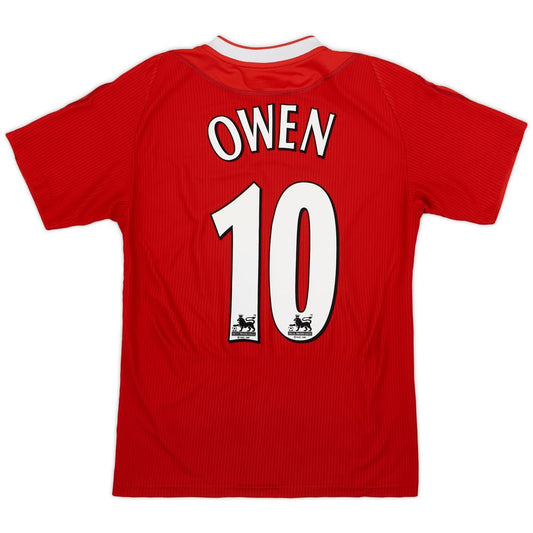 Liverpool 2002-04 Home Shirt Owen #10 L