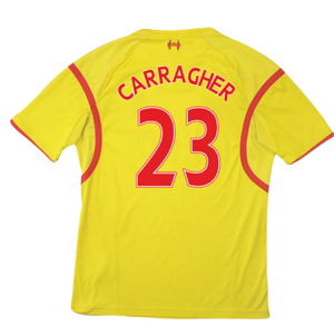 Liverpool 2014-15 Warrior Away Shirt (Very Good) (Carragher 23)_1