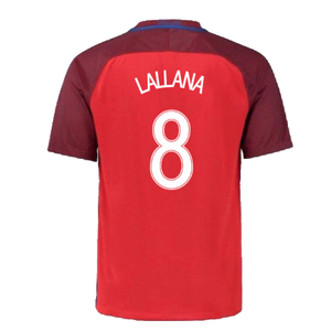 England 2016-17 Away Football Shirt (XL.Boys) (Excellent) (Lallana 8)_1