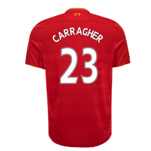 Liverpool 2016-17 Home Football Shirt (Excellent) (CARRAGHER 23)_1