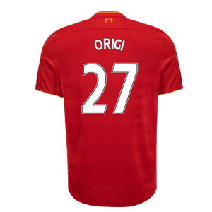 Liverpool 2016-17 Home Football Shirt (Excellent) (Origi 27)_1