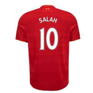 Liverpool 2016-17 Home Shirt (Good) (Salah 10)_1