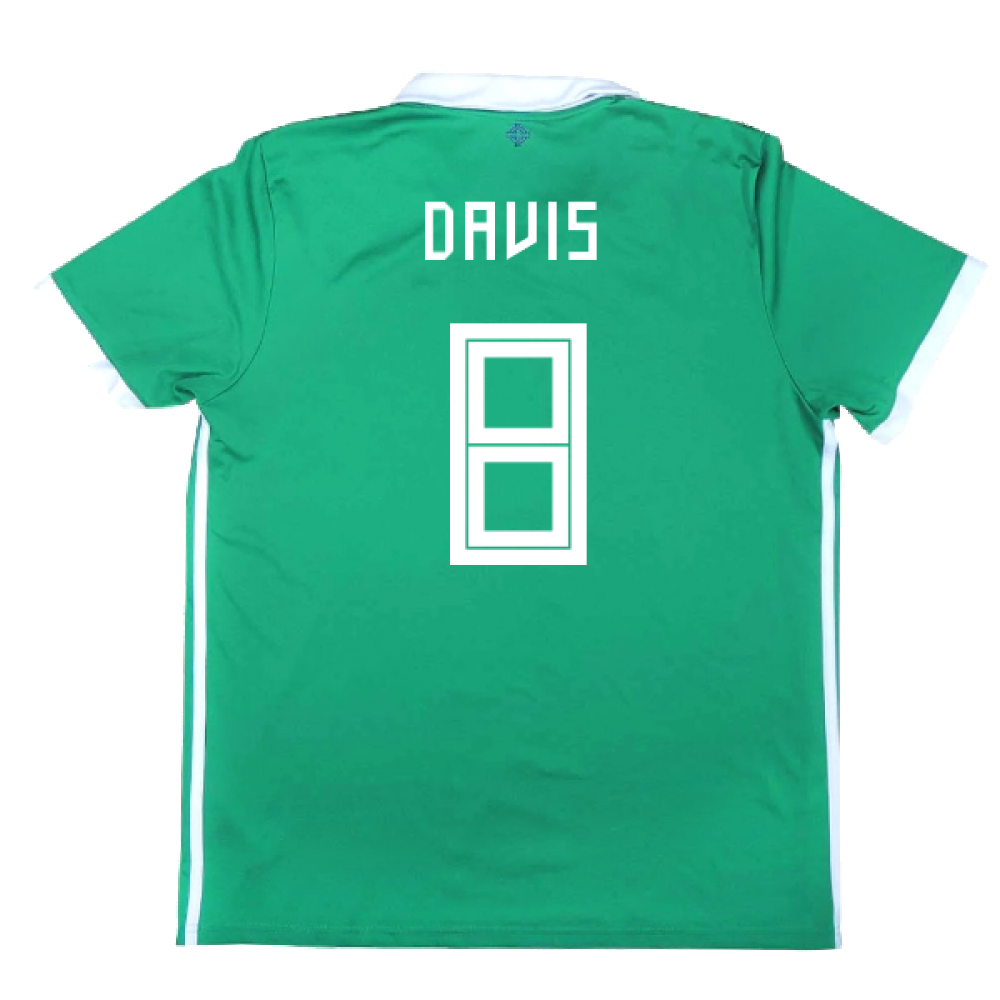 2017-2018 Northern Ireland Home Shirt ((Very Good) L) (Davis 8)_2