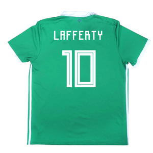 2017-2018 Northern Ireland Home Shirt ((Very Good) L) (Lafferty 10)_2