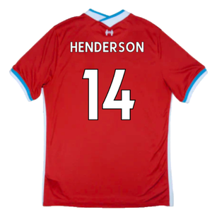 2020-2021 Liverpool Home Shirt (M) (Fair) (HENDERSON 14)_1