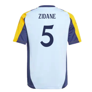 2024-2025 Real Madrid Training Shirt (Glow Blue) - Kids (Zidane 5)_2