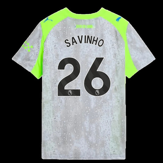 2025-2026 Man City Third Shirt (Kids) (Savinho 26)_0