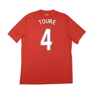 Liverpool 2015-16 Home Shirt ((Very Good) M) (Toure 4)_2