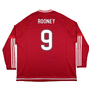 Aberdeen 2015-2016 Home Long Sleeve (3XL) (Excellent) (Rooney 9)_1