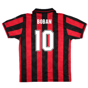 AC Milan 1994-96 Home Shirt (M) (Excellent) (BOBAN 10)_1