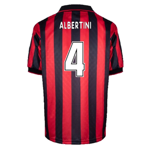 AC Milan 1996-97 Retro Home Shirt (M) (Albertini 4) (Excellent)_1