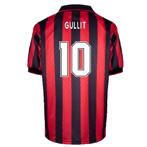 AC Milan 1996-97 Retro Home Shirt (M) (Gullit 10) (Excellent)_1