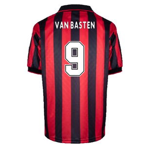 AC Milan 1996-97 Retro Home Shirt (M) (VAN BASTEN 9) (Excellent)_1