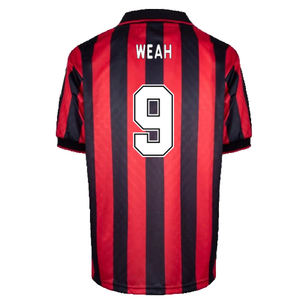 AC Milan 1996-97 Retro Home Shirt (M) (Weah 9) (Excellent)_1