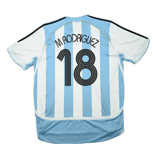 Argentina 2006-2007 Home Shirt (Good) (M Rodriguez 18)_1