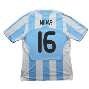 Argentina 2008-09 Home Shirt (L) (Good) (Aimar 16)_1