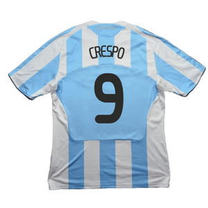 Argentina 2008-09 Home Shirt (L) (Very Good) (Crespo 9)_1