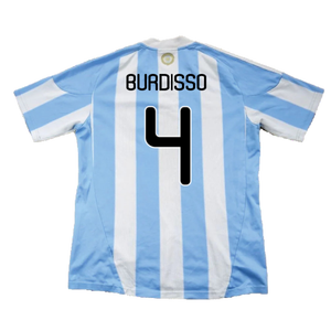 Argentina 2010-11 Home (L) (Excellent) (Burdisso 4)_1