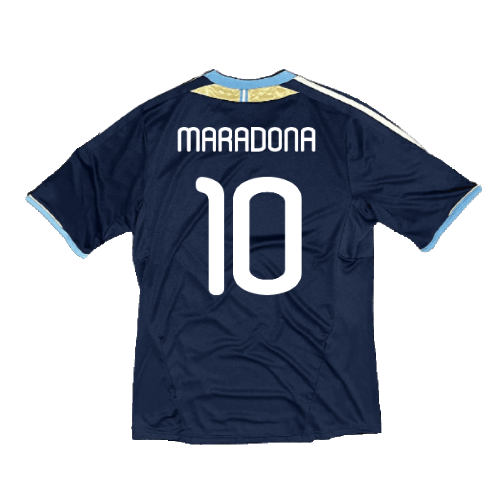 Argentina 2011-2012 Away Shirt (Good) (MARADONA 10)_1
