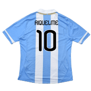 Argentina 2011-2012 Home Shirt (L) (Good) (RIQUELME 10)_1