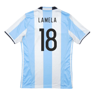 Argentina 2016-17 Home Shirt (Excellent) (Lamela 18)_1