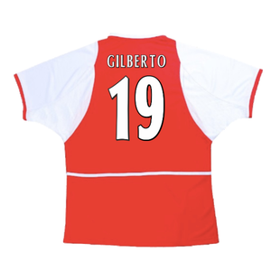 Arsenal 2002-04 Home Shirt (XXL) (Very Good) (Gilberto 19)_1