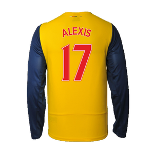 Arsenal 2014-15 Away Long Sleeve Shirt (L) (Alexis 17) (Excellent)_1