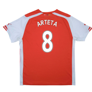 Arsenal 2014-15 Home Shirt (M) (Excellent) (Arteta 8)_1