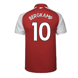 Arsenal 2017-18 Home Shirt (S) (Mint) (Bergkamp 10)_1