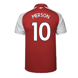 Arsenal 2017-18 Home Shirt (Excellent) (Merson 10)_1