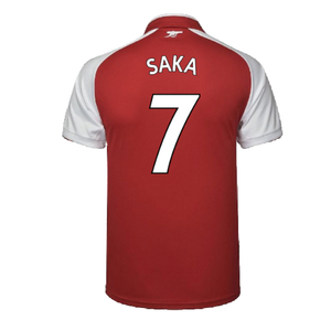 Arsenal 2017-18 Home Shirt (S) (Mint) (Saka 7)_1