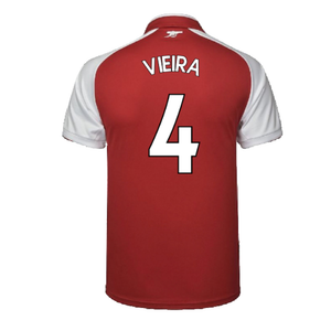 Arsenal 2017-18 Home Shirt (XL) (Very Good) (Vieira 4)_1