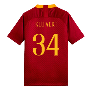 AS Roma 2018-19 Home Shirt (Mint) (Kluivert 34)_1