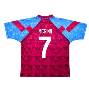 Aston Villa 1990-92 Home Shirt (XL) (Very Good) (McGinn 7)_1