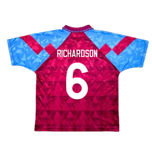 Aston Villa 1990-92 Home Shirt (XL) (Very Good) (Richardson 6)_1