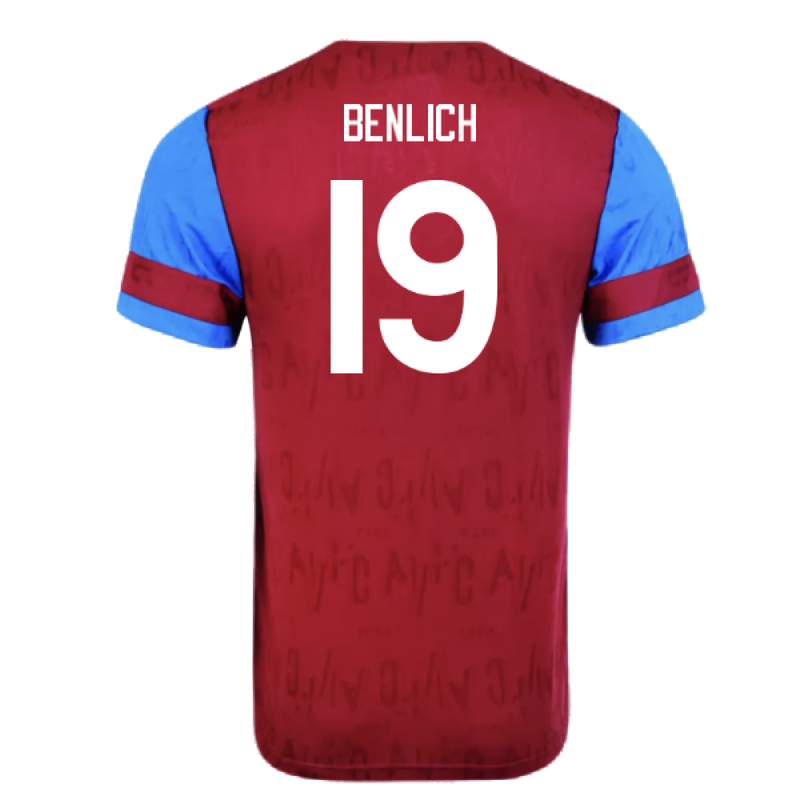 Aston Villa 1992 Home Shirt (XL) (Excellent) (Benlich 19)_1