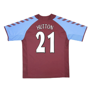 Aston Villa 2004-05 Home Football Shirt (Excellent) (Hutton 21)_1