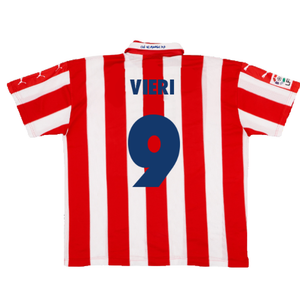 Atletico Madrid 1997-1998 Home Shirt (M) (Excellent) (Vieri 9)_1