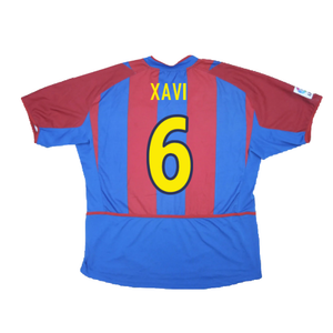 Barcelona 2002-03 Home Shirt (L) (Good) (Xavi 6)_1