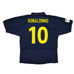 Barcelona 2003-04 Third Shirt (L) (Fair) (Ronaldinho 10)_1