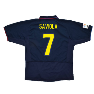 Barcelona 2003-04 Third Shirt (L) (Fair) (Saviola 7)_1