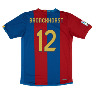 Barcelona 2006-07 Home Shirt (S) (Good) (Bronckhorst 12)_1