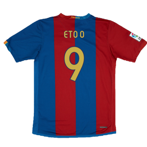 Barcelona 2006-07 Home Shirt (Sponsorless) (Excellent) (Eto O 9)_1