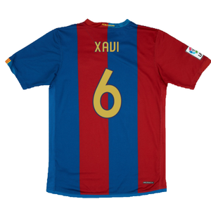 Barcelona 2006-07 Home Shirt (M) (Very Good) (Xavi 6)_1