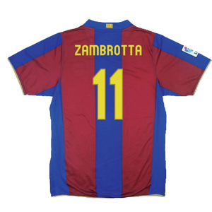 Barcelona 2007-08 Home Shirt (S) (Excellent) (Zambrotta 11)_1