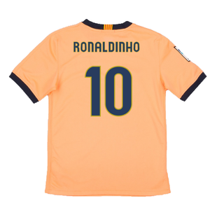 Barcelona 2009-10 Away Shirt (S) (Excellent) (Ronaldinho 10)_1