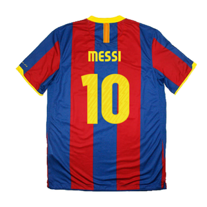 Barcelona 2010-11 Home Shirt (L) (Very Good) (Messi 10)_1