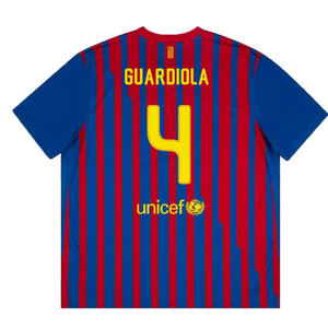 Barcelona 2011-12 Home Shirt (Excellent) (Guardiola 4)_1