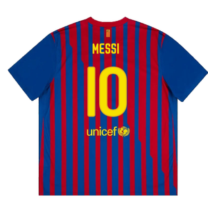 Barcelona 2011-12 Home Shirt (L) (Excellent) (Messi 10)_1