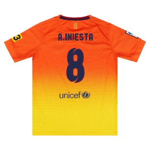 Barcelona 2012-13 Away Shirt (XL) (Very Good) (A.Iniesta 8)_1